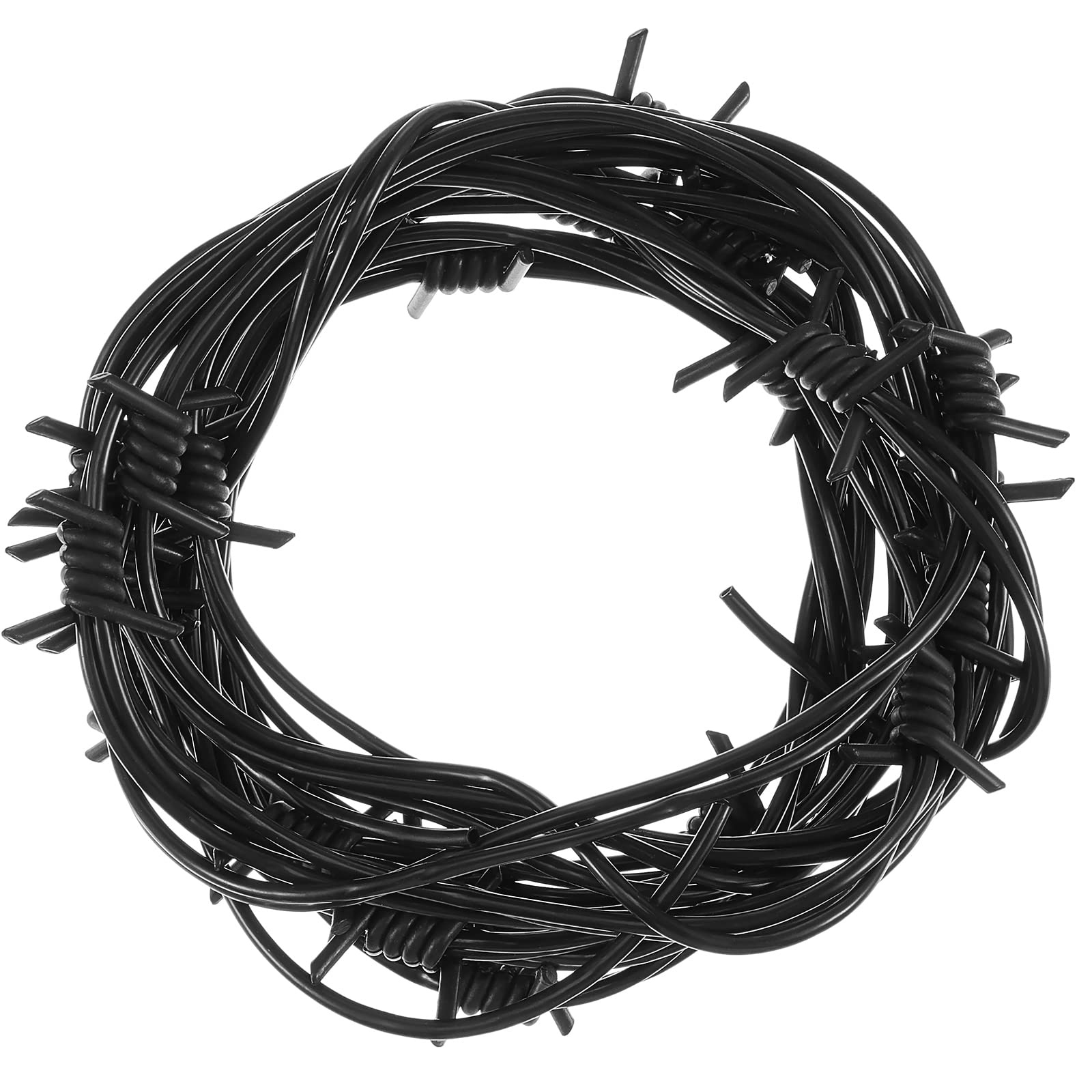 10 M Künstlicher Rostiger Stacheldraht – 4 Stück, Kunststoff, Für Halloween & Western-Party-Dekoration