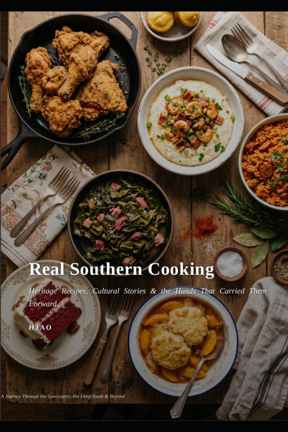 Real Southern Cooking by Hjao: A Journey Through the Lowcountry, the Deep South & Beyond