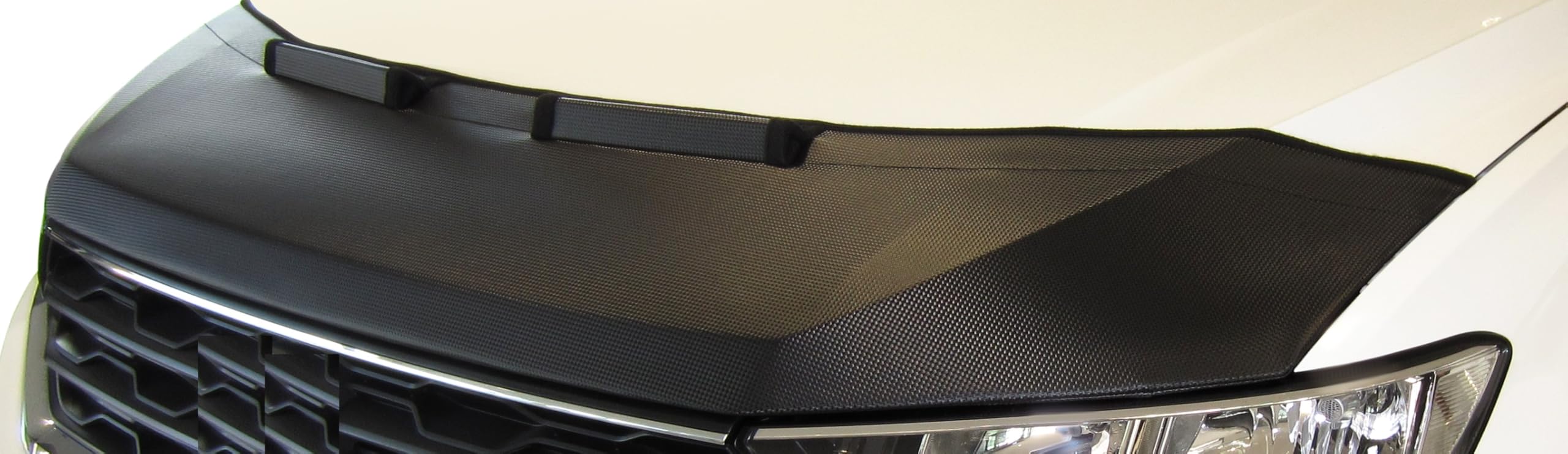 AB3-00476 Carbon Fiber Look Hood Bra Compatible with BMW 7 G11 Since 2015 Front End Nose Mask Bonnet Bra