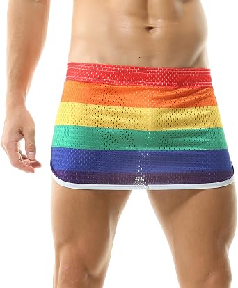 Mens Mesh Shorts 3 Inch Inseam Workout Running Athletic Shorts with Pockets