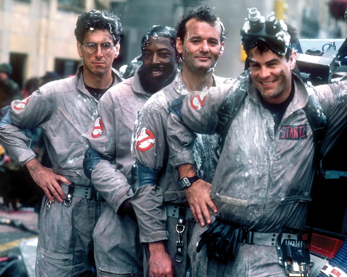 Ghostbusters (1984) Harold Ramis, Dan Aykroyd, Bill Murray, Ernie Hudson 10x8 Photo