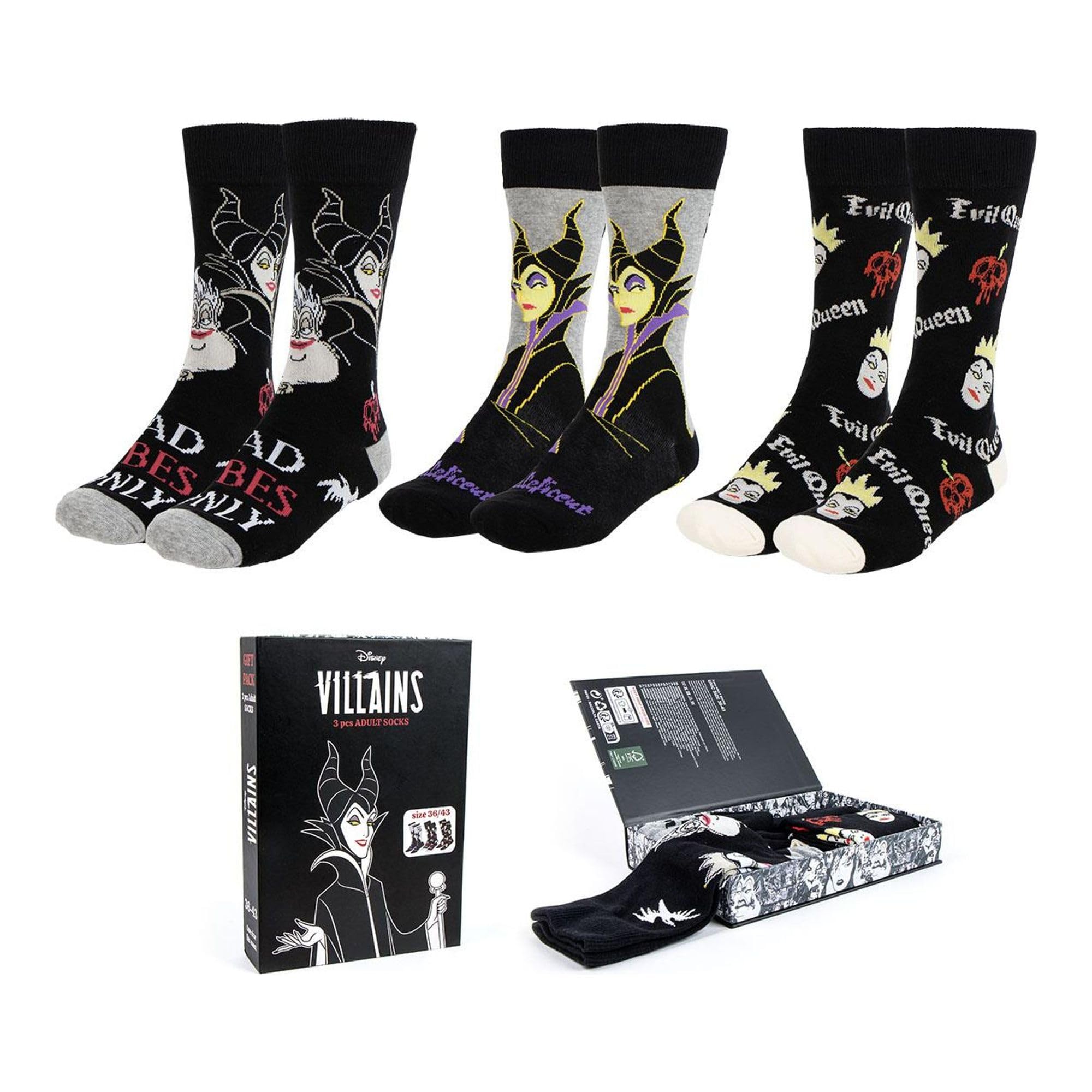 CERDÁ LIFE'S LITTLE MOMENTS Pack Calcetines 3 Piezas Disney Villanas Socks, Multicoloured, One Size