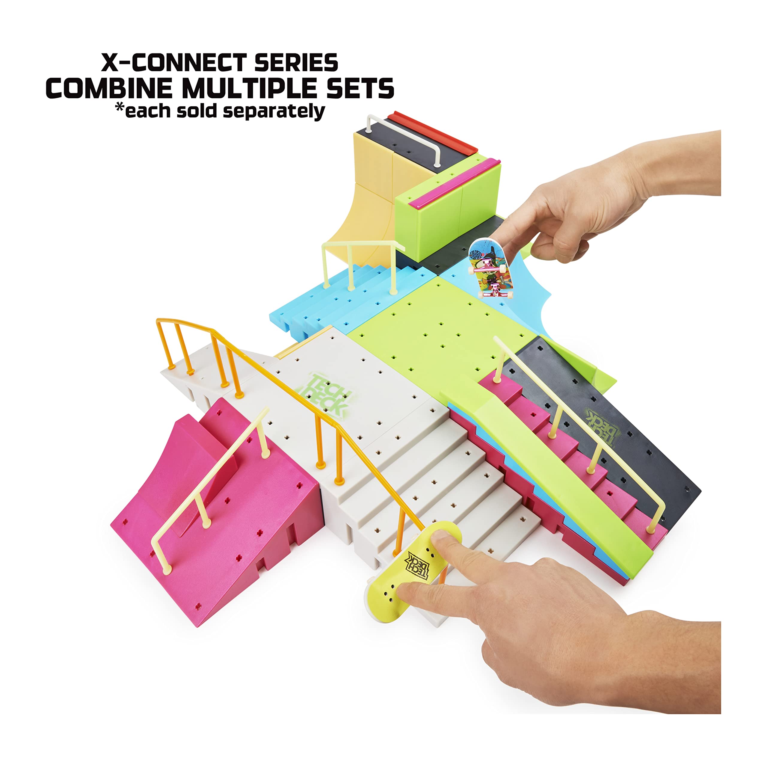 Tech Deck, Neon Mega Park XConnect Creator, GlowInTheDark