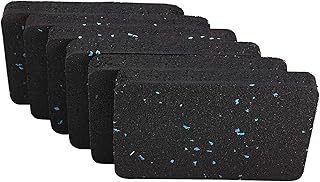 BestXD Heavy Duty Equipment Mat for Treadmill and Rowers Water Rowing (4.7 X 3.15 X 0.55 Inch, 6PCS)