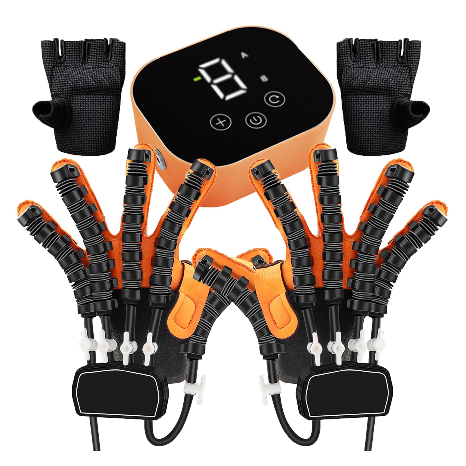 Rehabilitation Robot Gloves, Hemiplegia Stroke Arthritis Finger Orthosis, Finger Rehabilitation Trainer for Left and Right Hand, Relief of Hand Stiffness