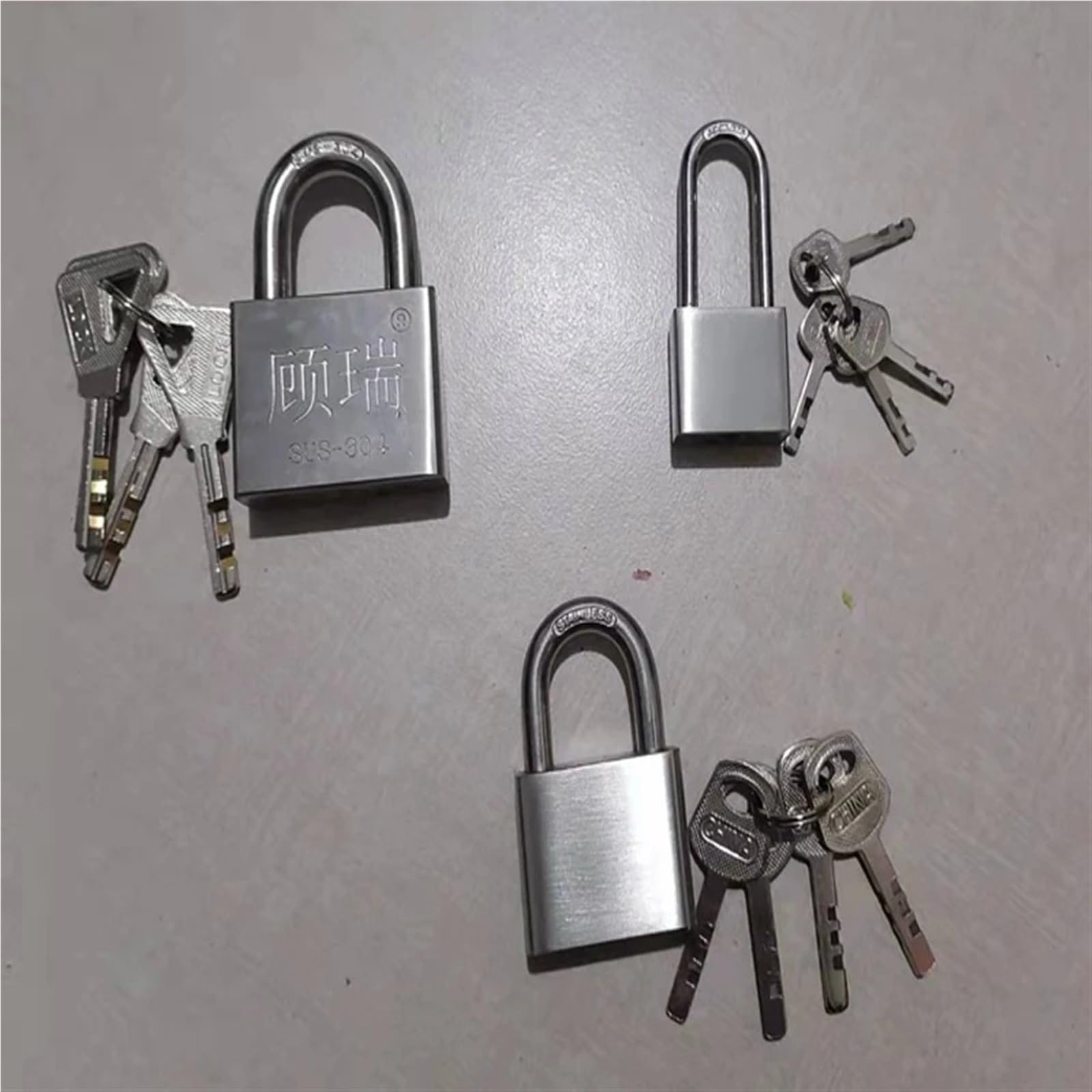 Acciaio inossidabile Lucchetto Valigia Cassetto Serratura Bagagli Caso Keyed Lucchetto Serrature Con Chiave 1Pcs (30mm Lunghezza)