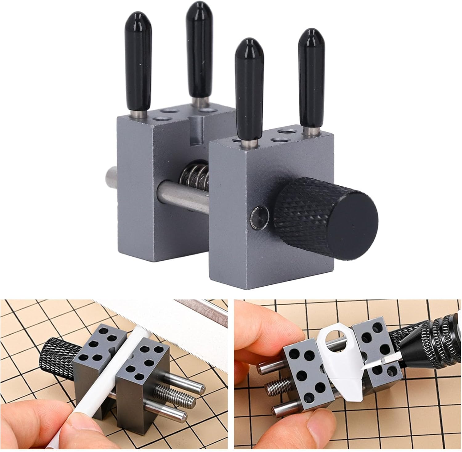 PRO Metal Handy Mini Vise, High Precision Vise with Accessories and Storage, Adjustable up to 1.18inch wide, for Hobby Craft Jewelry, Watch, Electronics MS096