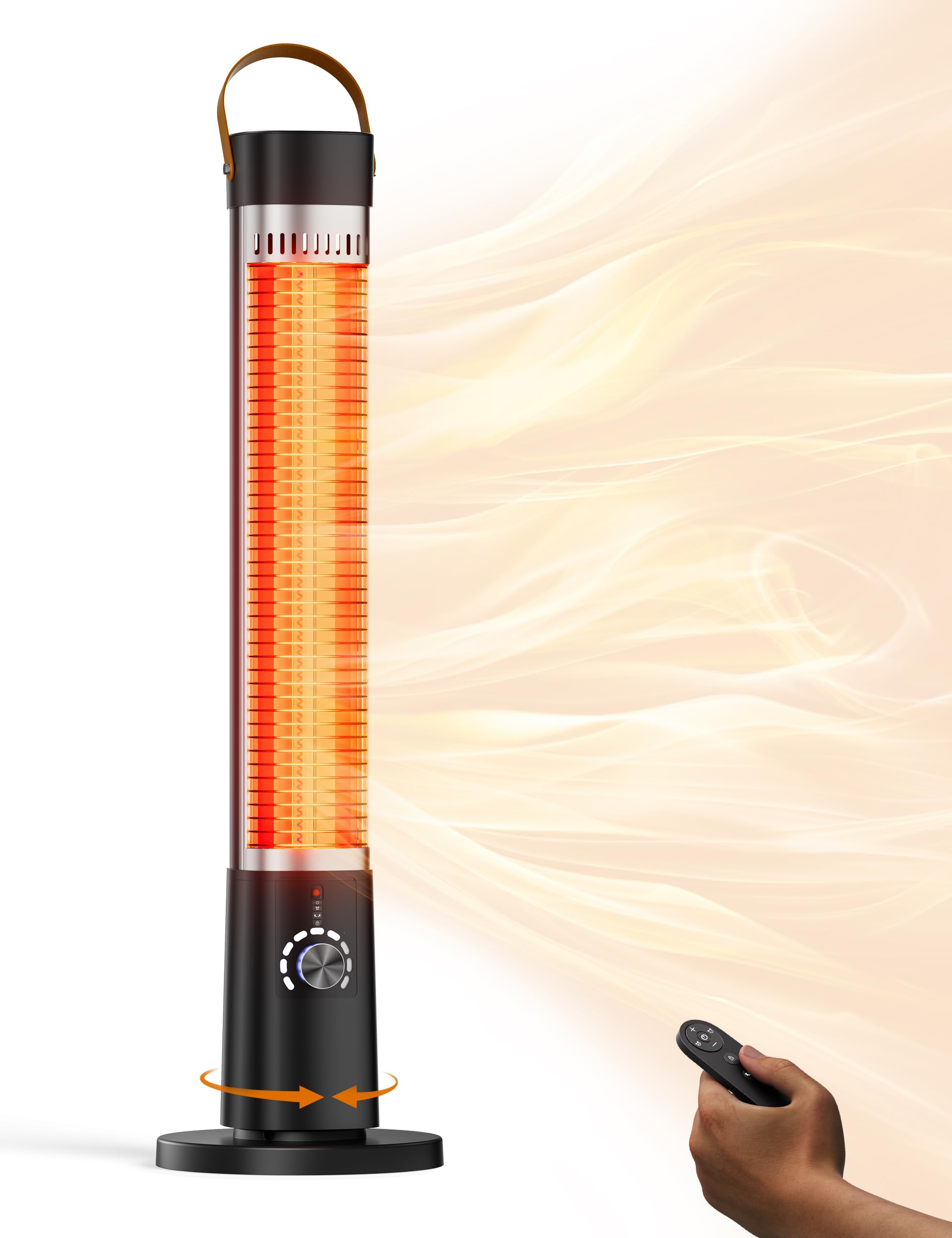 Photo 1 of Aerozy Patio Heater, 9 Heat Setting, 60-Degree Oscillation, 9-Hour Timer, Portable A - 9