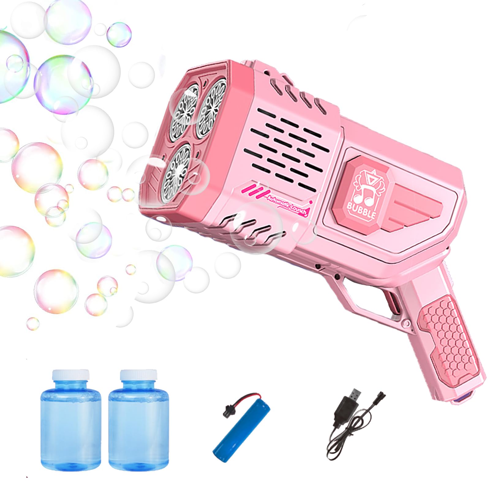 Bubble Machine Gun, 36 Holes Bubble Gun Bubbles Kids Toys for Toddlers Boys Girls?Fun Gifts for Children Adult Toy?Automatic Bubble Gun for Toddlers, Party Favors, Birthday Gift