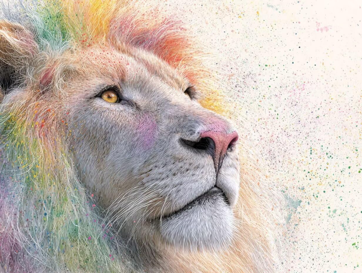 Leone Colorato, 1000 Pezzi Puzzle Classici, per Adulti YHPGL6-103