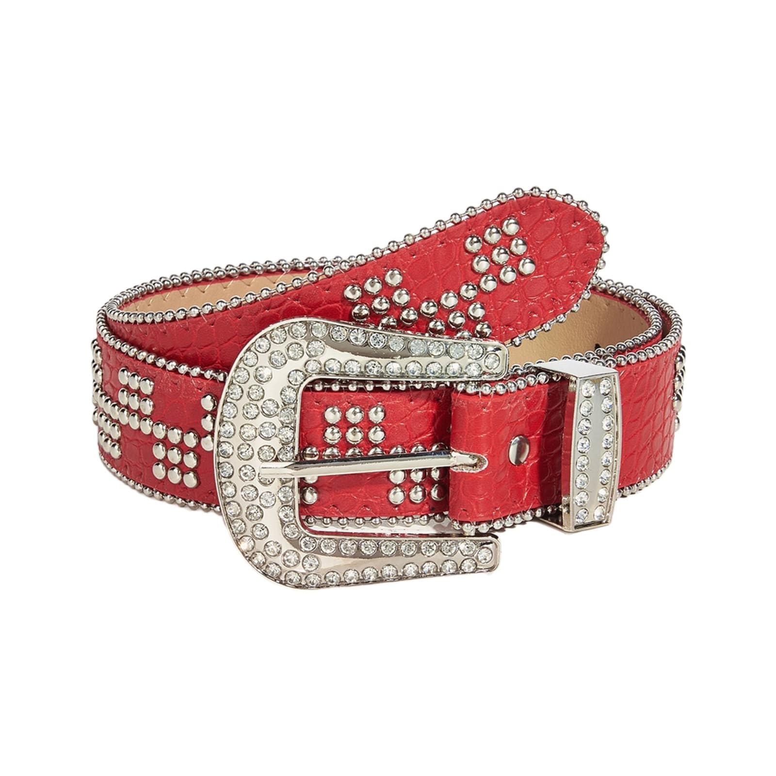 Amazon.com: WEISUYUUSWomen Rivet Studded Belt for Jeans Skirt Bead