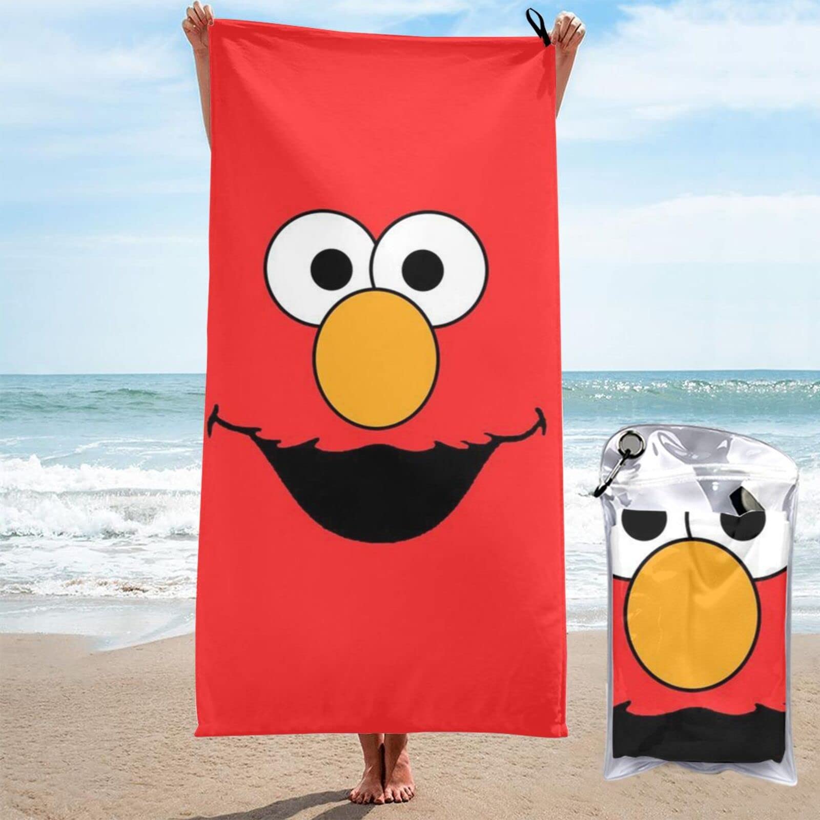 Amazon.co.jp: セサミストリート エルモ バスタオル マイクロ