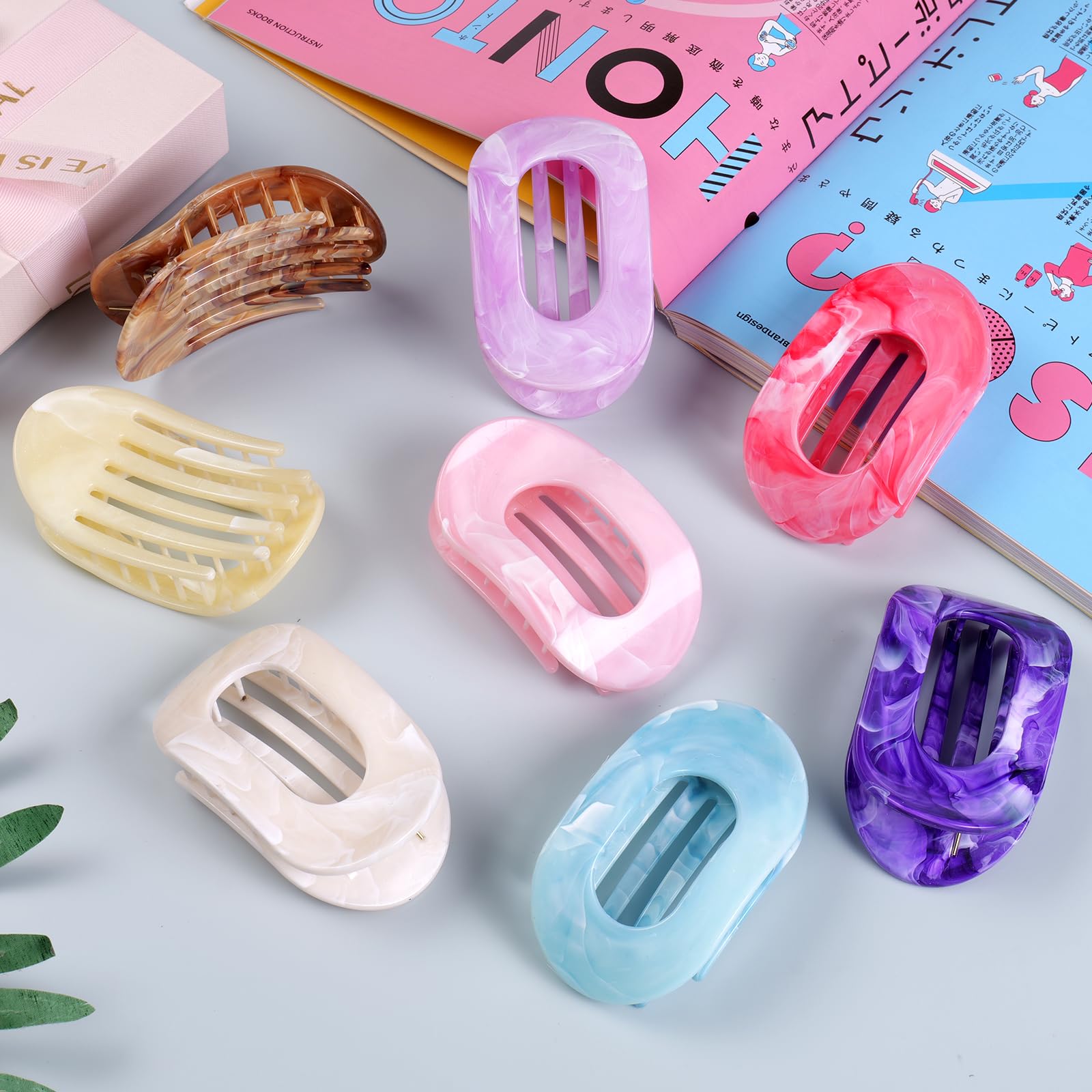 Fermagli per capelli piatti da donna, 16 pezzi, clip per capelli piatti di medie dimensioni, per ragazze, grandi fermagli per capelli spessi o sottili, tenuta forte, antiscivolo, accessori per capelli