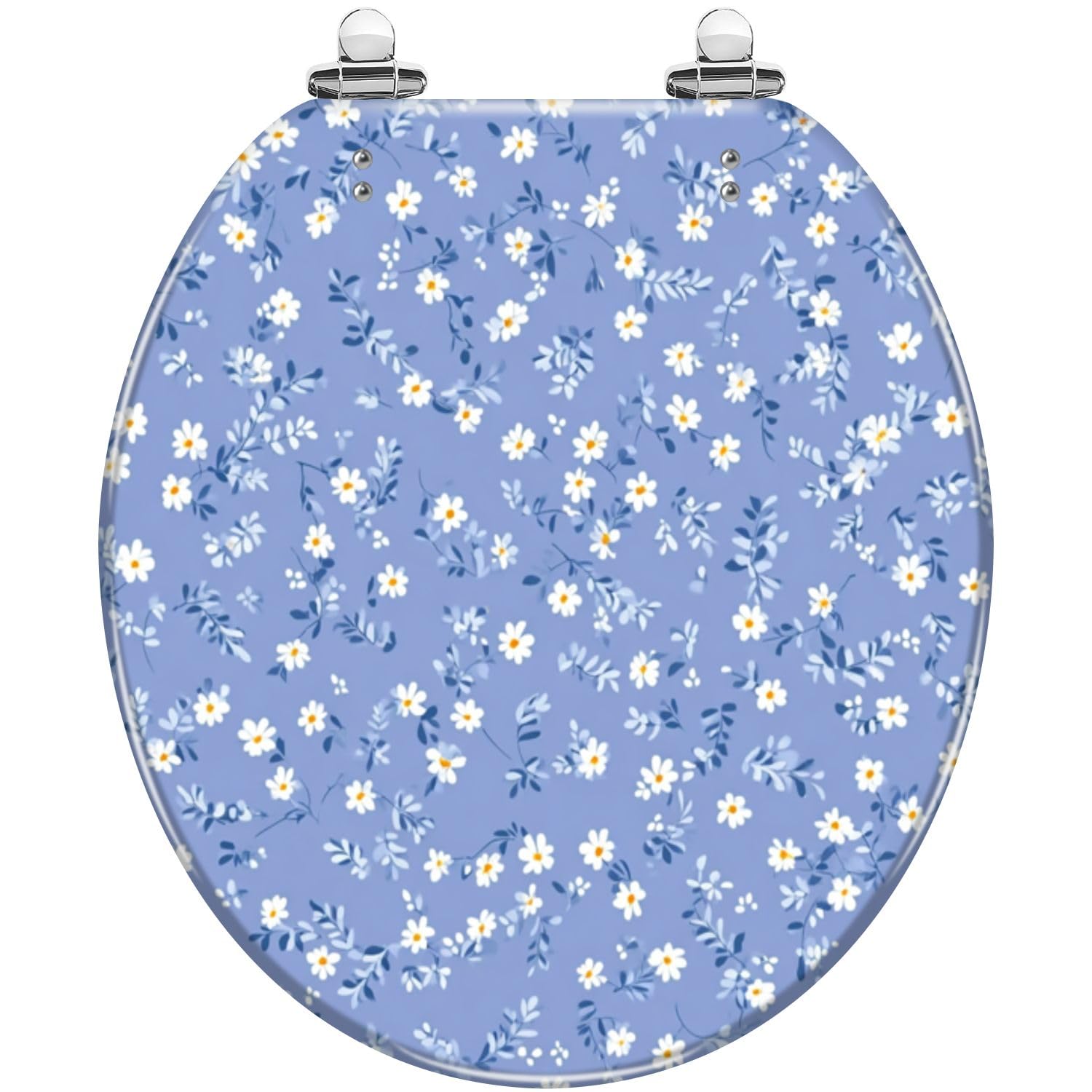 Asiento de inodoro redondo genérico de resina para baño