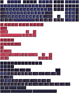 Akko Neon Keycap Set for Mechanical Keyboard 227 Keys, MDA Profile PBT Double Shot Keycap, ISO-UK/ANSI Layout, Compatible with MX Structure Switches and All Sized Keyboards