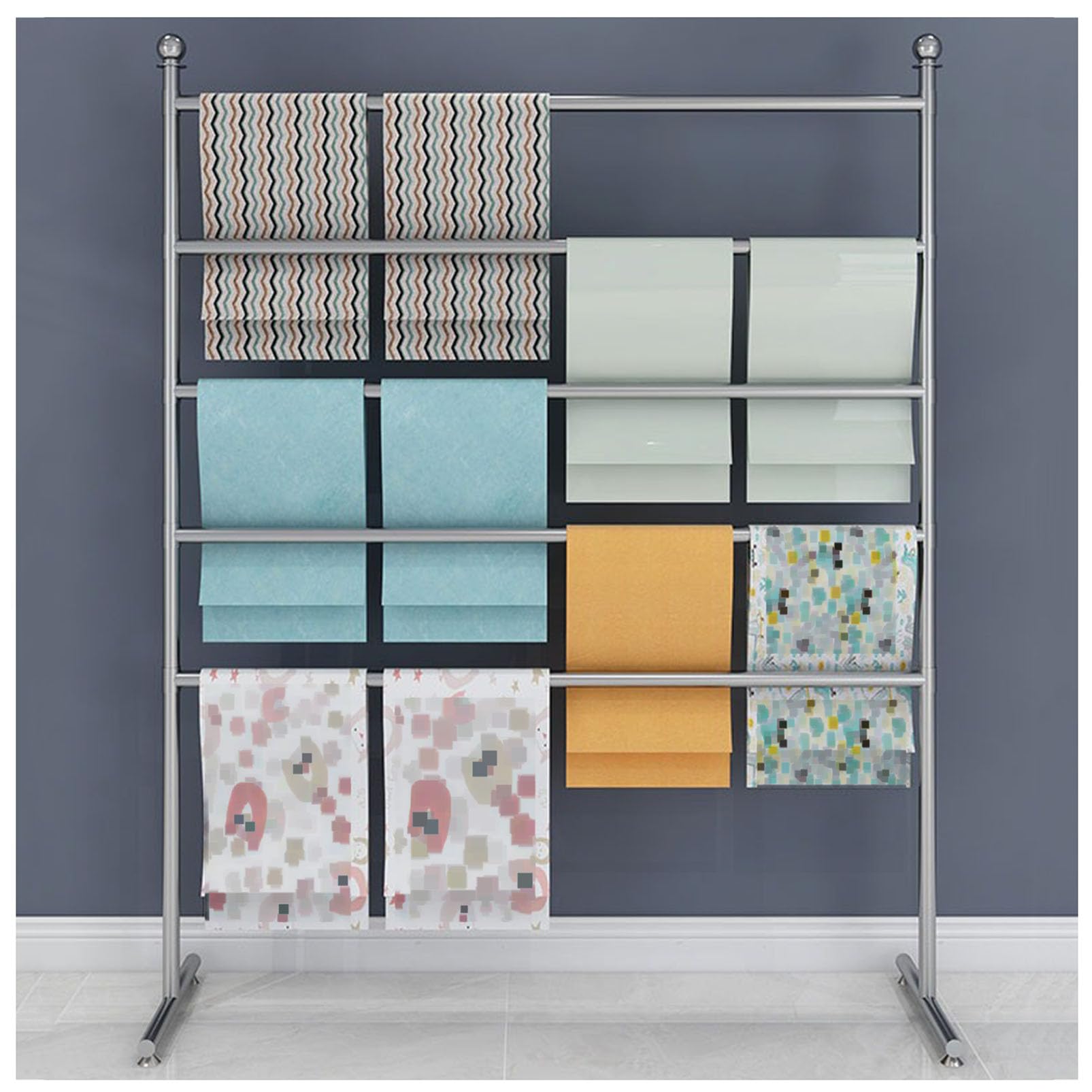 JYBNBBE Adjustable Multifunctional Hanging Organizer for Scarves, Shawls, and Clothing Accessories in Home and Store Settings (120cm×40×160cm)