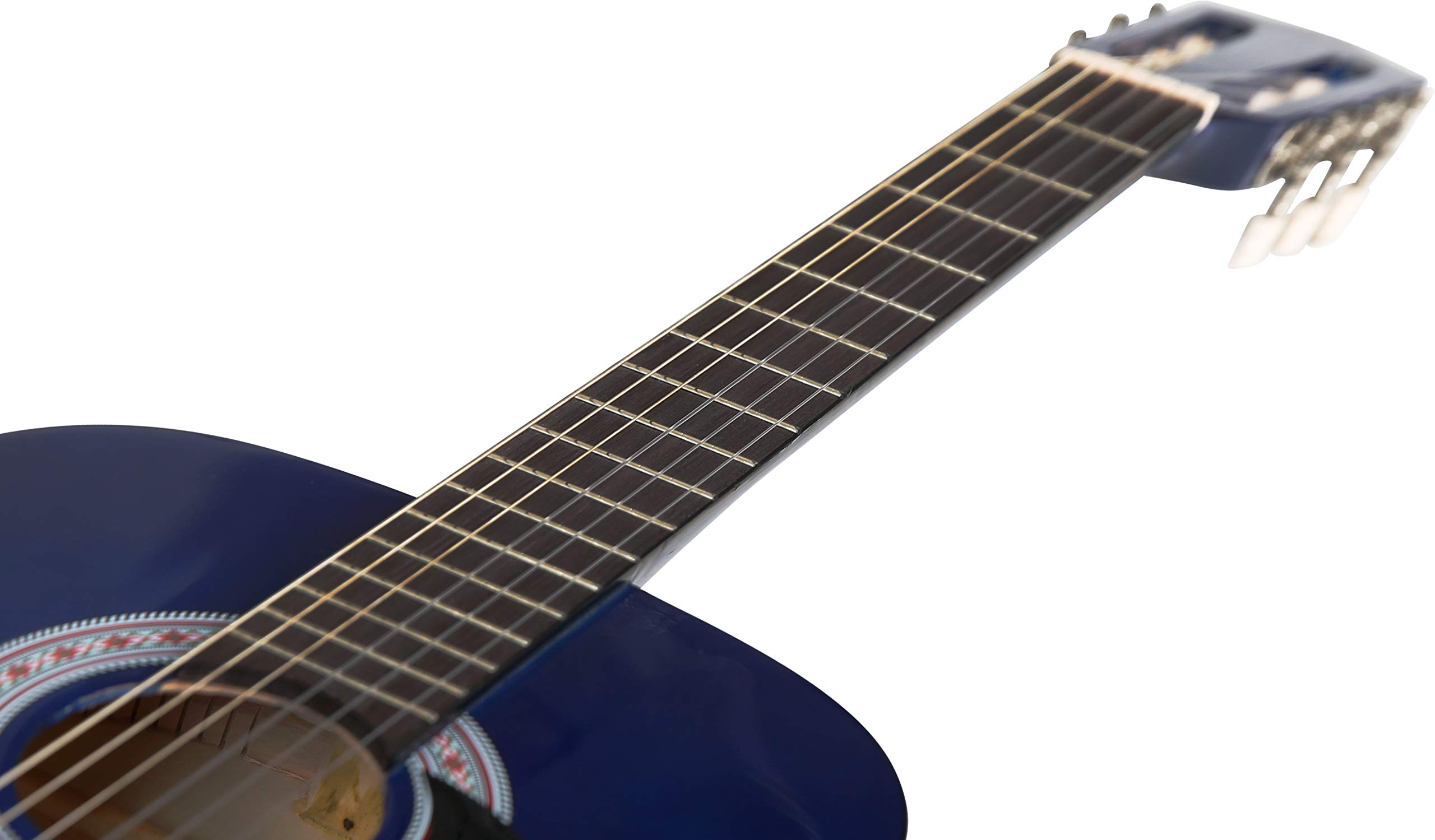 Guitare acoustique 3/4 de taille (36 'pouce) Cordes en nylon pour guitare Lot Bleu