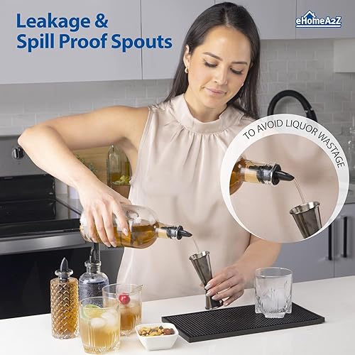 Miniatura 11 de EHOMEA2Z Vertedores de hielo afeitado, paquete de 12 unidades, ideales para botellas de jarabe de cono de nieve, jarabes de hielo afeitado, Variado