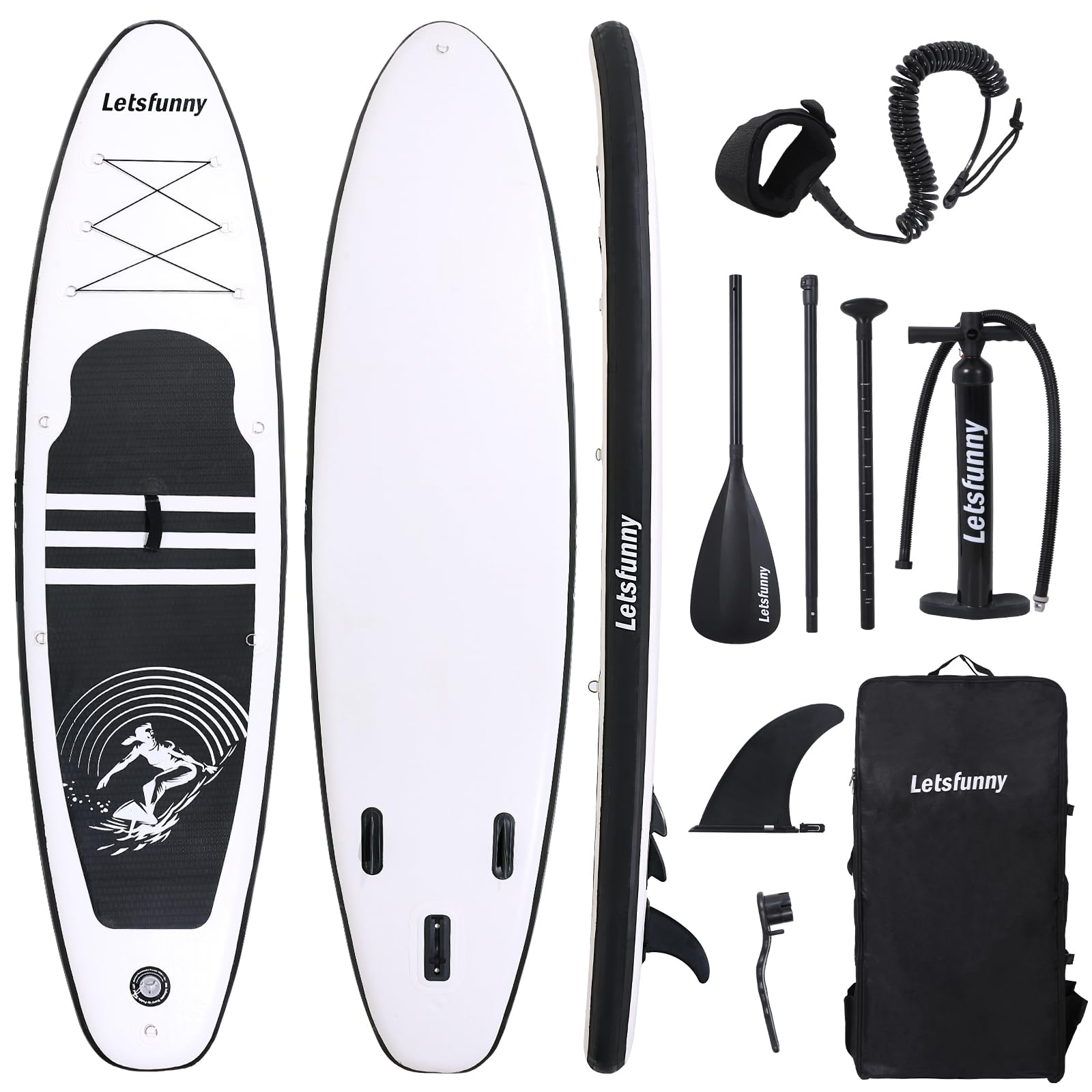 Inflatable Stand Up Paddle Board with Premium SUP Accessories & Carry Bag Adult Standing Boat