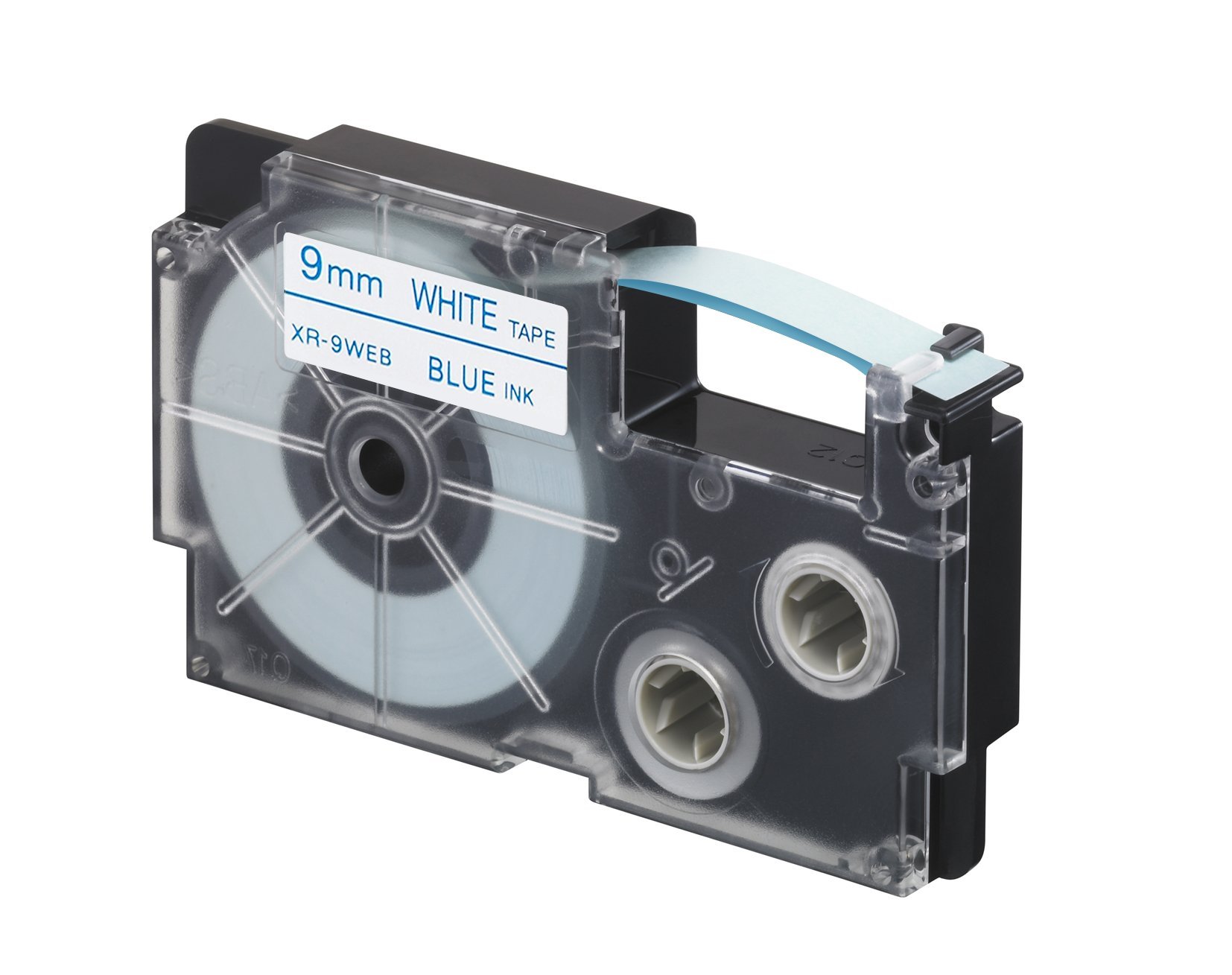 CASIO EZ-Label Printer XR-9WEB1 taśma samoprzylepna 9 mm x 8,0 m niebieska na białym tle