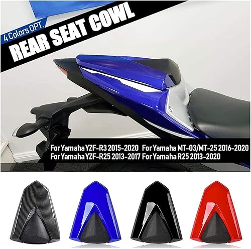 Miniatura 2 de Carenados de marco de motocicleta para Yamaha YZF R25 R3 YZF-R3 YZFR-25 MT-03 MT25 2013-2020 cubierta de asiento trasero de pasajero de motocicleta
