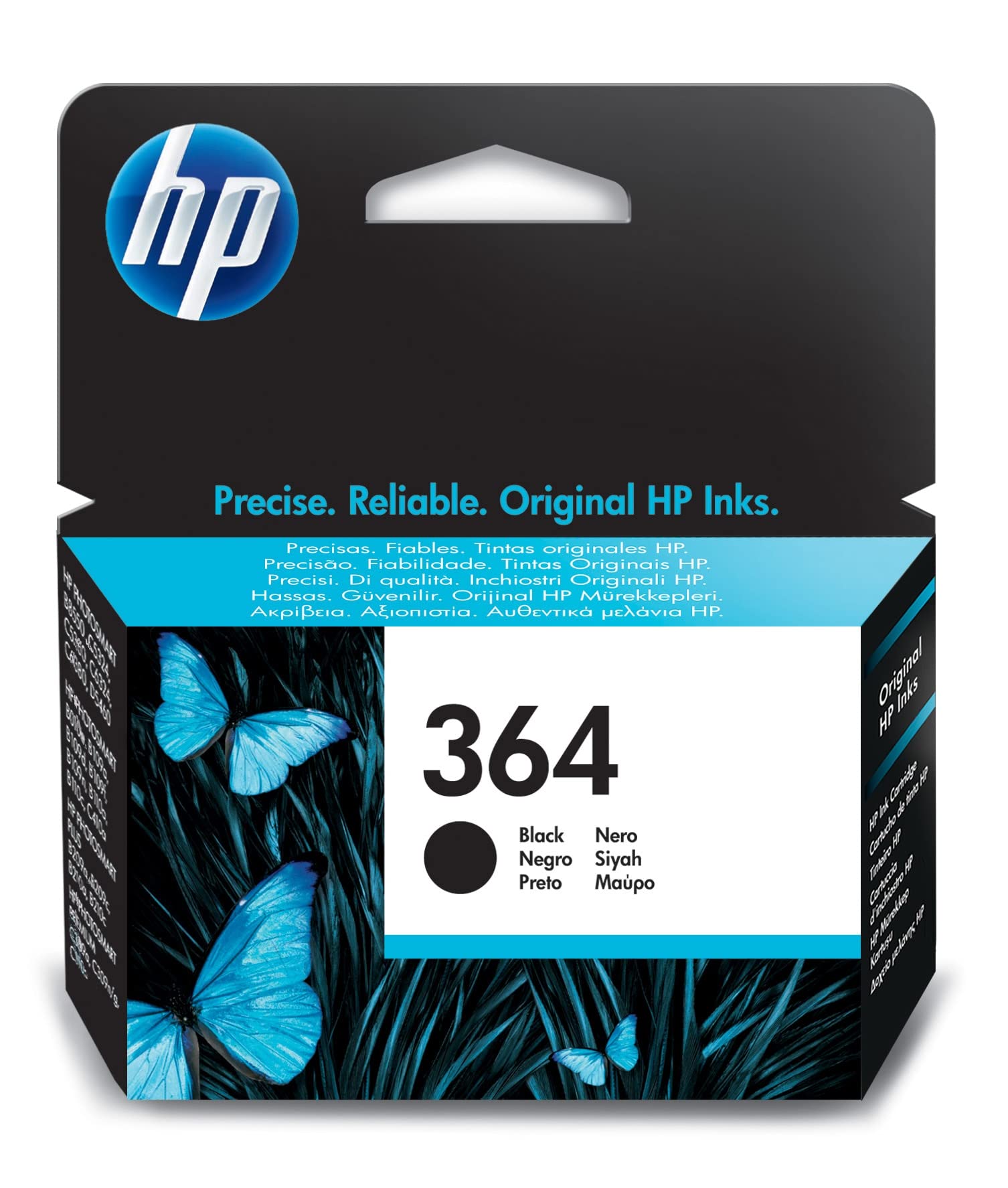 Hp Black 364 Original Standard Capacity Ink Cartridge With Vivera Ink