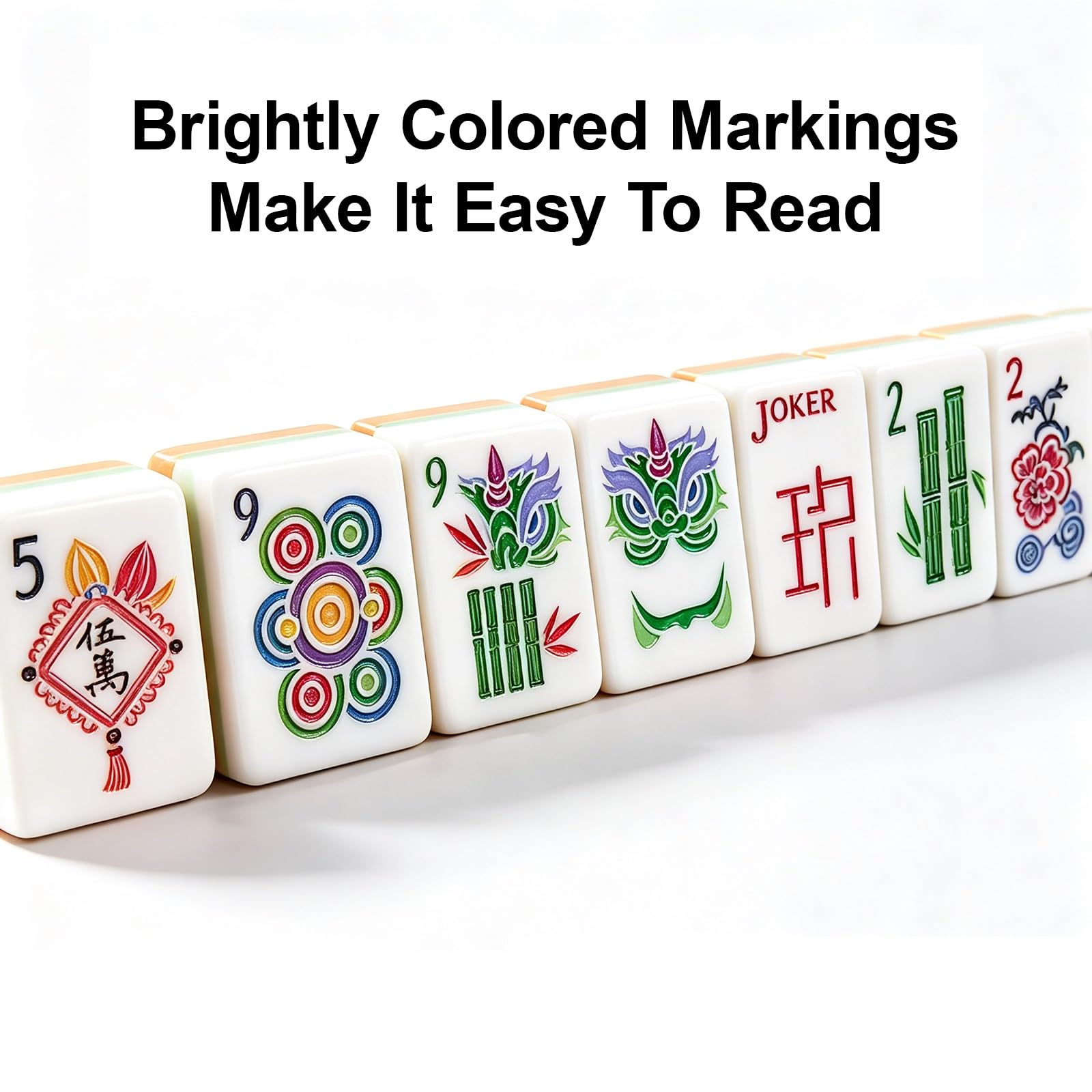 Set Mahjong Acrílico 4 Capas 160 Fichas con Dados
