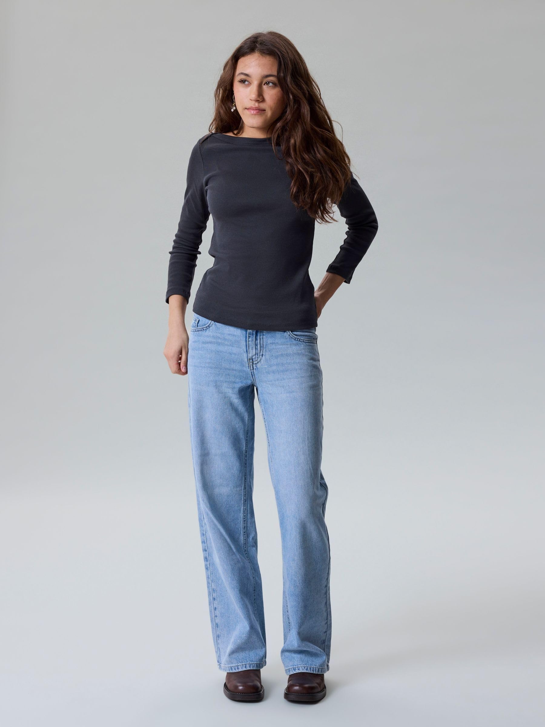 Lmtd Damen Nlfbett DNM Lw R Straight Pant Noos