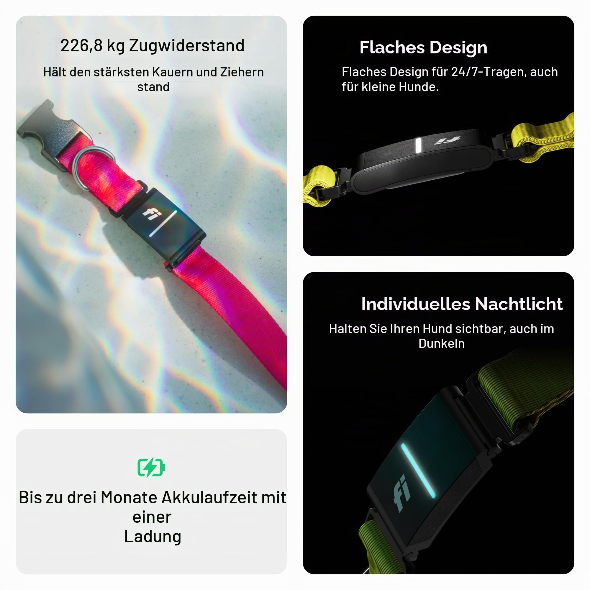Fi GPS-Hundehalsband und Tracker, Serie 3+, 12-Mo Mitgliedschaft inklusive