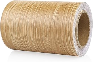BOMEI PACK Wood Grain Repair Tape 5cm/10cm*10m - Self Adhesive for Furniture, Floors, Doors, Cabinets, Walls, Home Decor and DIY Projects (10cm*10m, Coffee Oak)