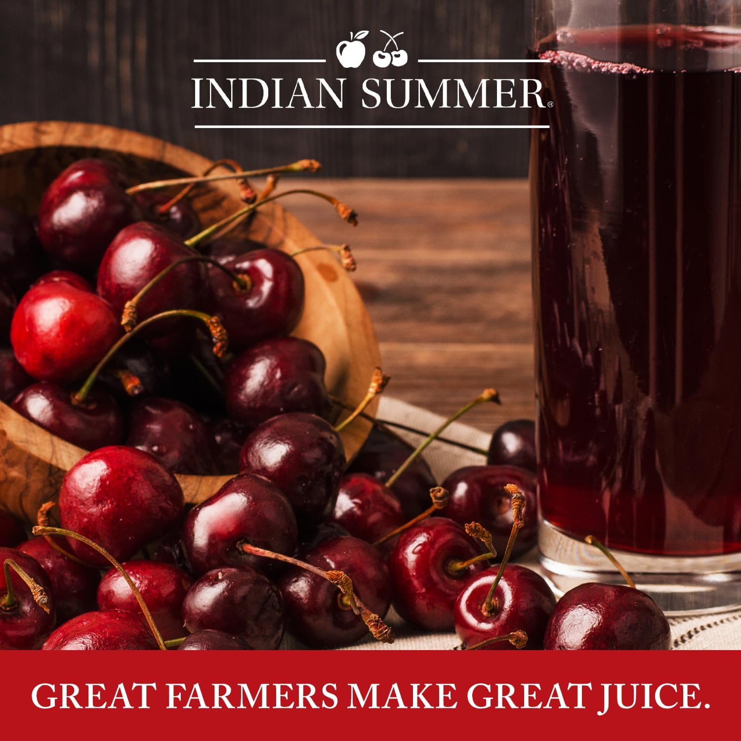 Indian Summer Chunky Cherry Applesauce, 23 Ounce (Pack of 6)