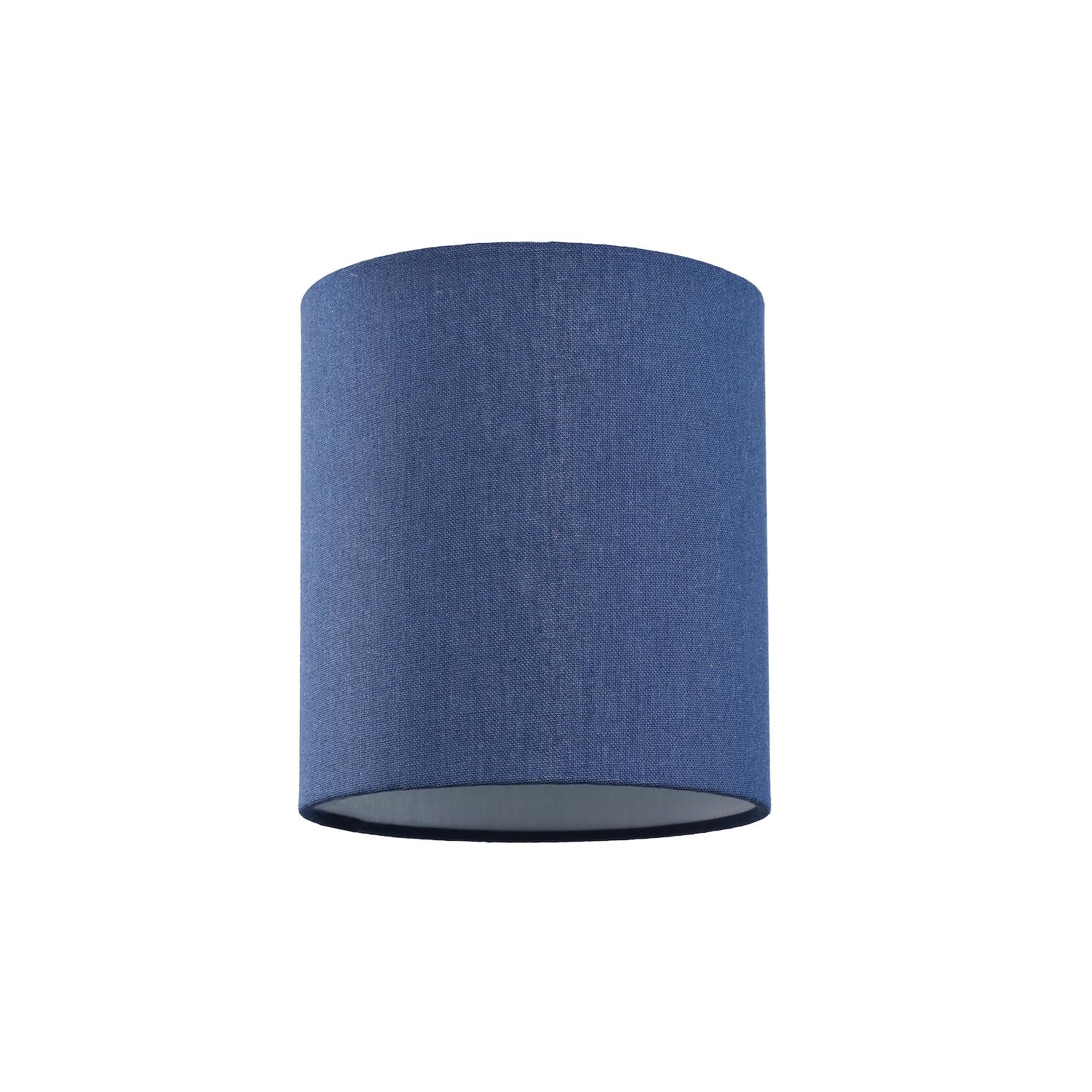 Contemporary and Elegant Midnight Blue Linen Fabric 18cm Cylinder Lamp Shade ...
