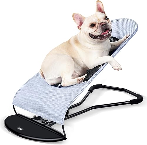 Cama mecedora para perros para gatos y mascotas francesas, silla gorila para perros, capacidad de carga de hasta 33.1 lbs33 libras, cama mecedora
