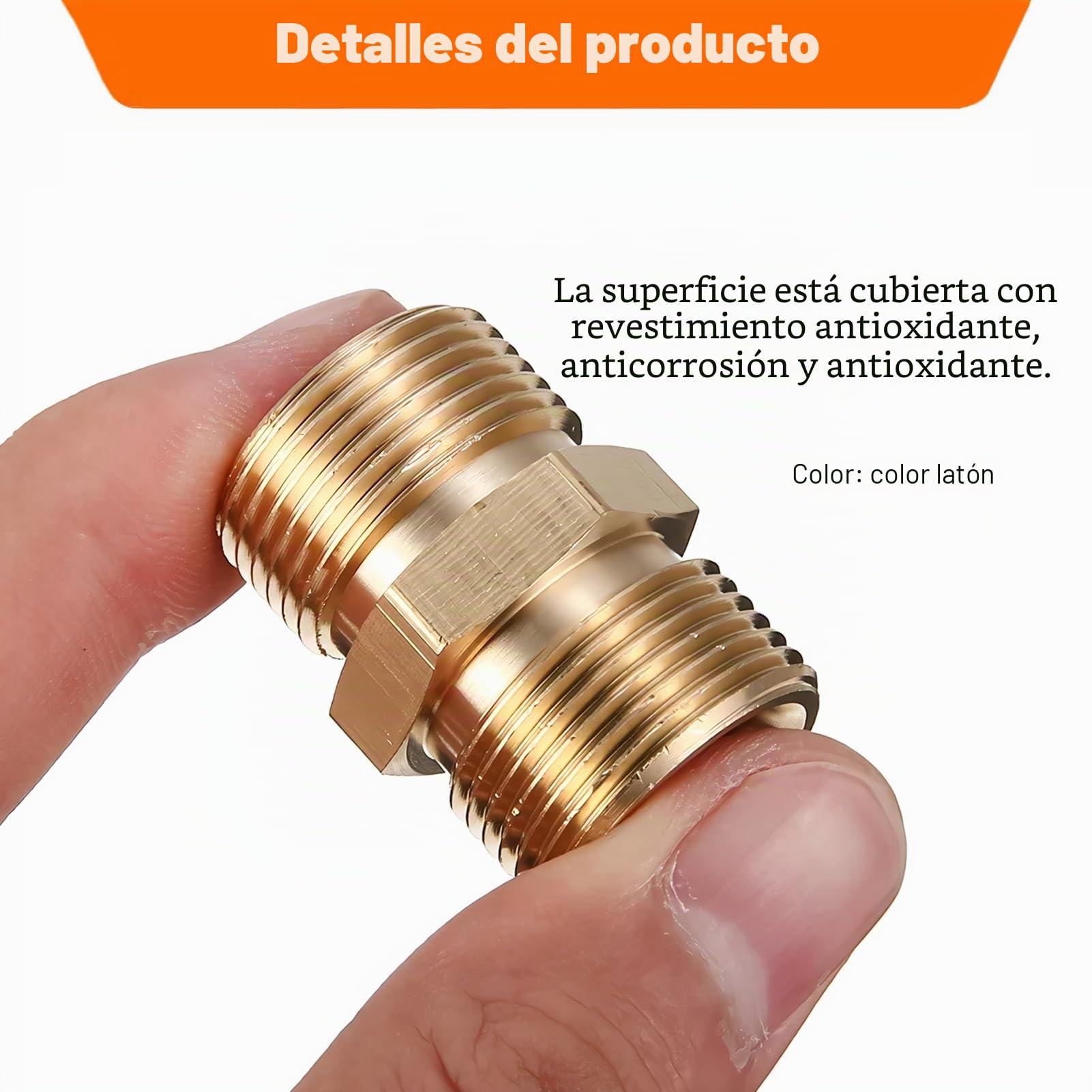 Duokon Adaptador de pulverizador de Alta presión, Rosca Macho métrica M22, Adaptador de extensión de Manguera para Lavadora a presión Macho de 14 mm x 14 mm