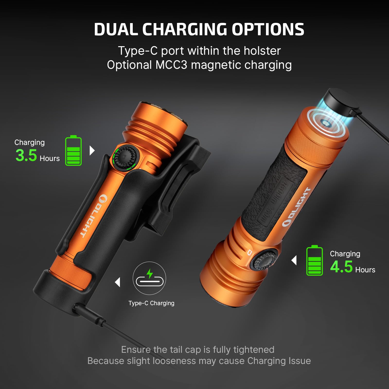 OLIGHT Lanternas LED recarregáveis Seeker 4 Pro, lanterna