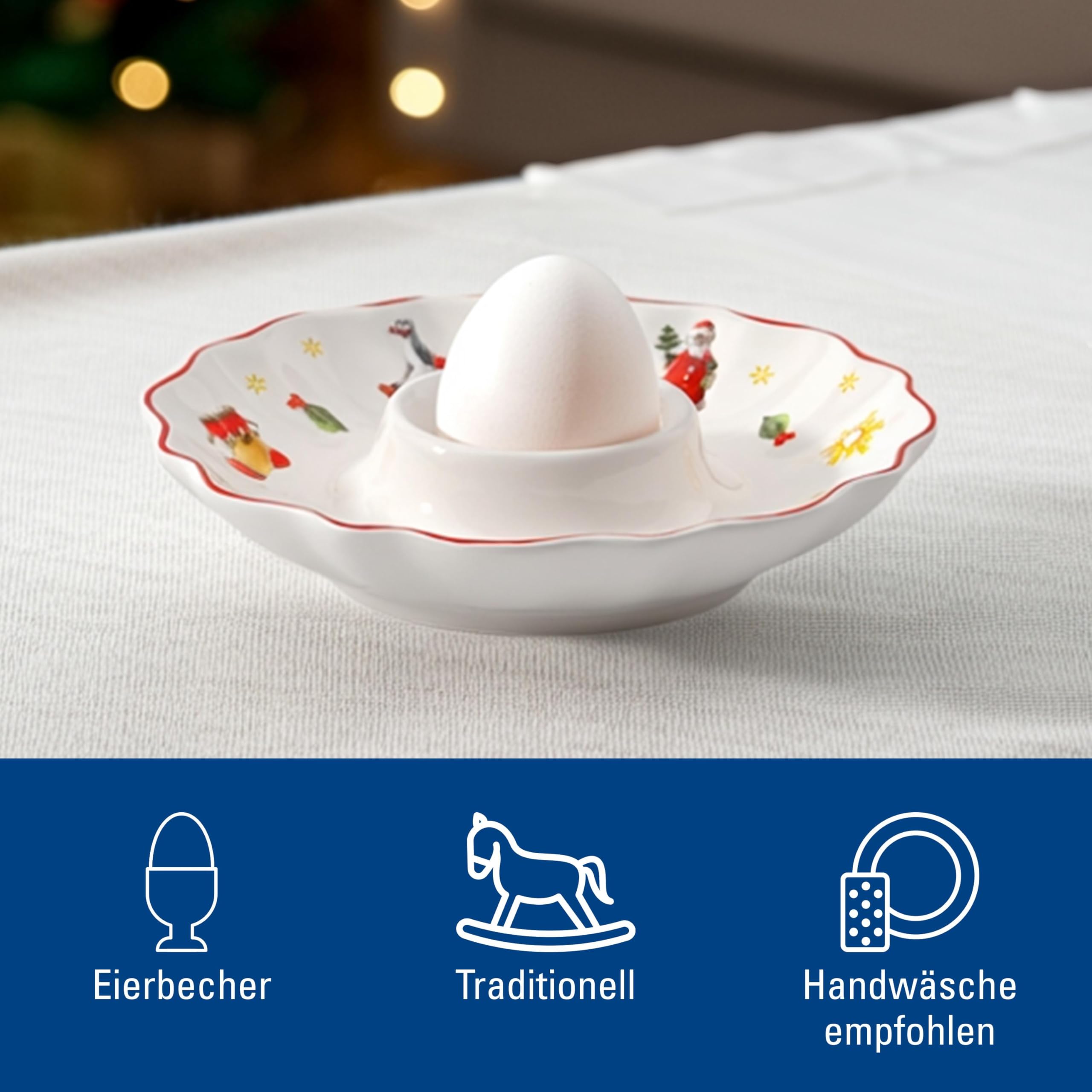 Villeroy & Boch - Toy's Delight Eierbecher 11 cm Rot und Weiß