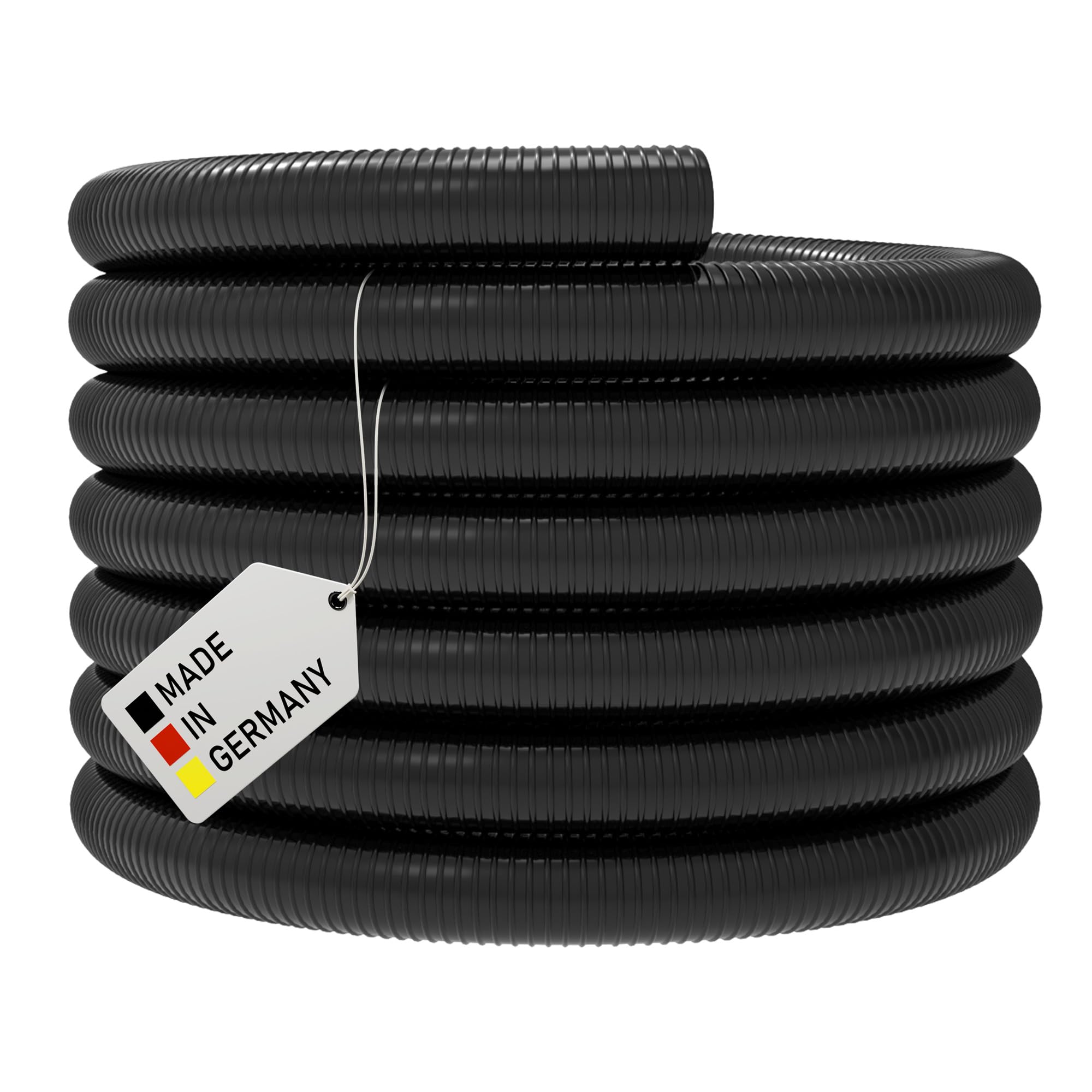 Teichschlauch *SCHWARZ Pumpenschlauch Förderschlauch Spiralschlauch Pumpen Druckschlauch Saugschlauch (25 mm (1") - 20 Meter)