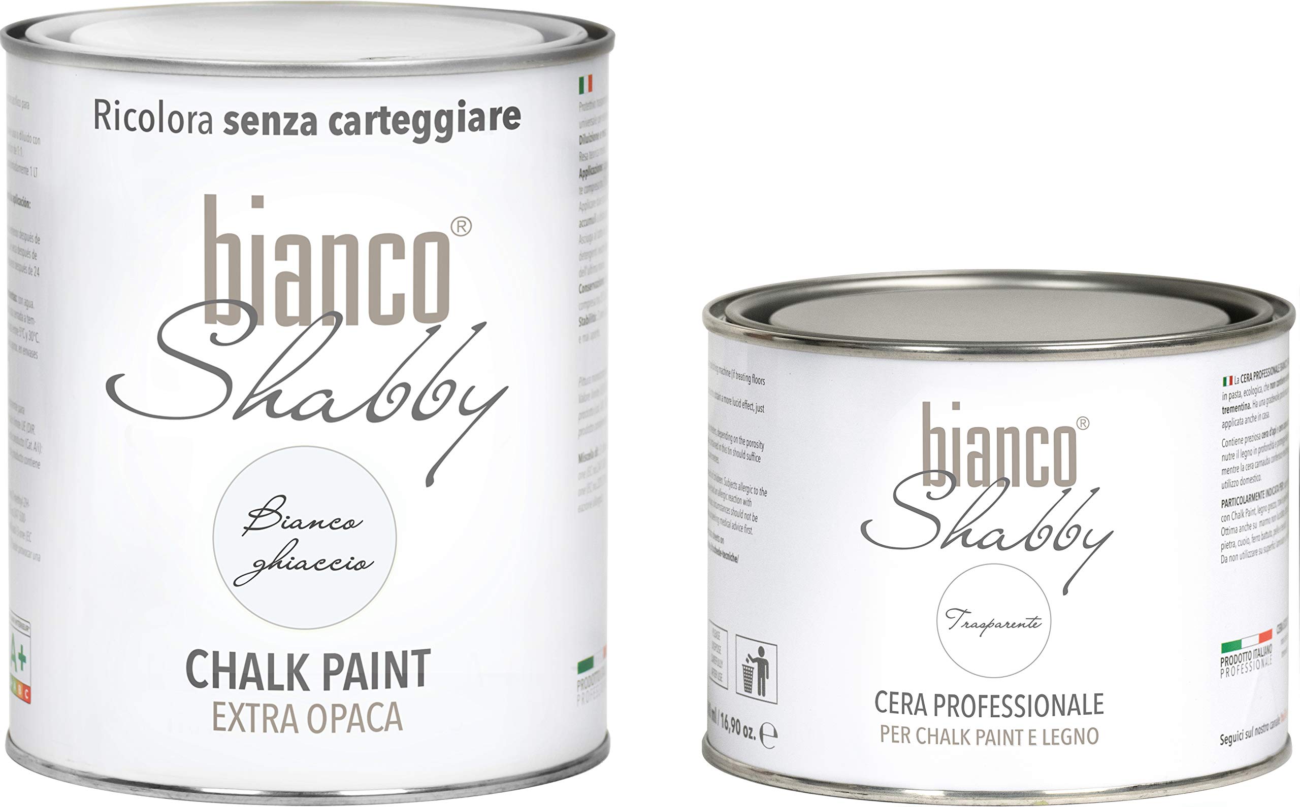 Chalk Paint & Cera Neutra – Pintura Shabby Chic + cera profesional, blanco