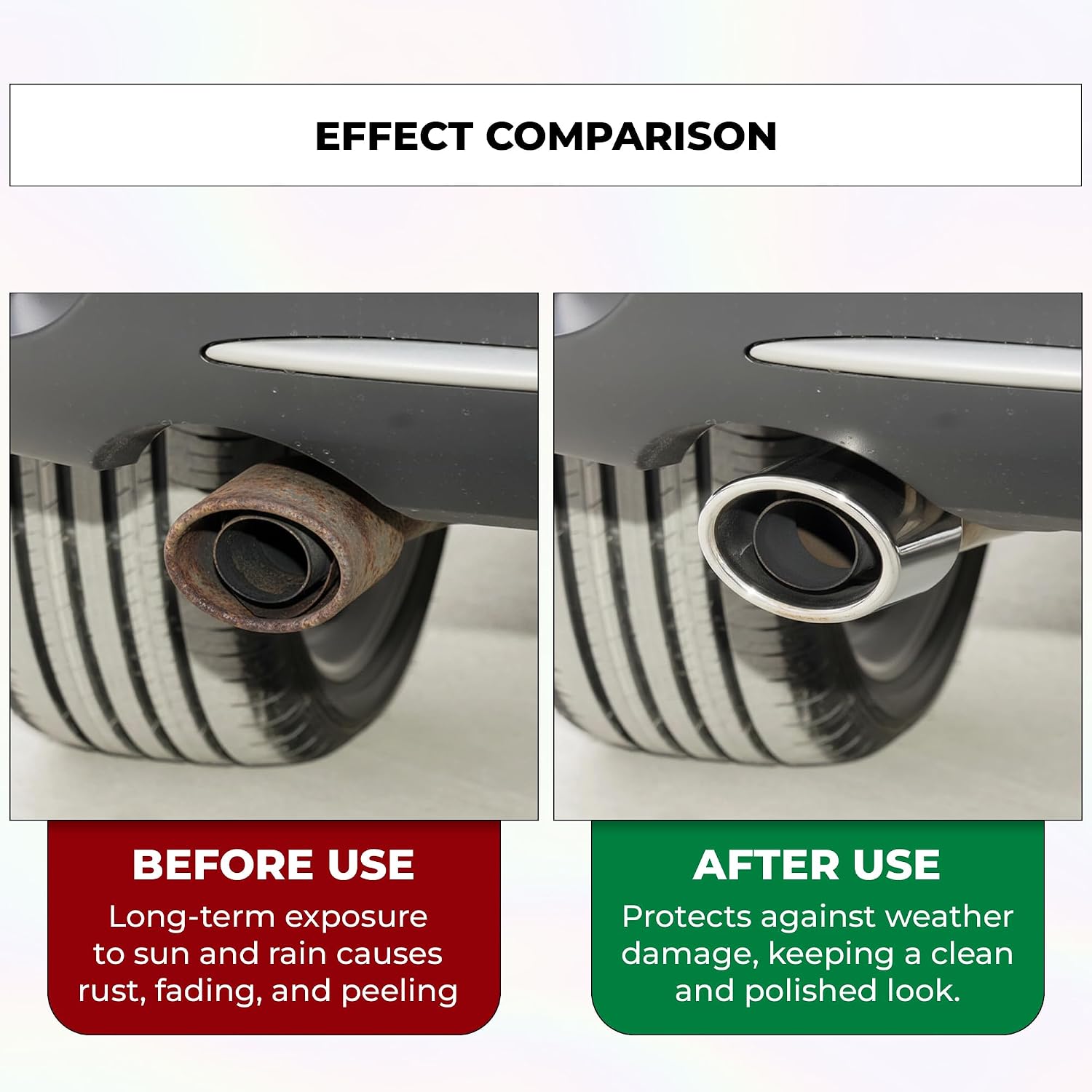Muffler Exhaust Tip For Toyota RAV4 2019 2020 2021 2022 2023 Exhaust Pipe Nozzle Car Accessories End Tip Protector Stainless Steel Tail Decorative