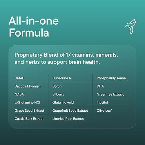 Miniatura 7 de Suplementos cerebrales para la memoria y la concentración para mujeres y hombres, suplemento de enfoque, suplemento de memoria para el cerebro,