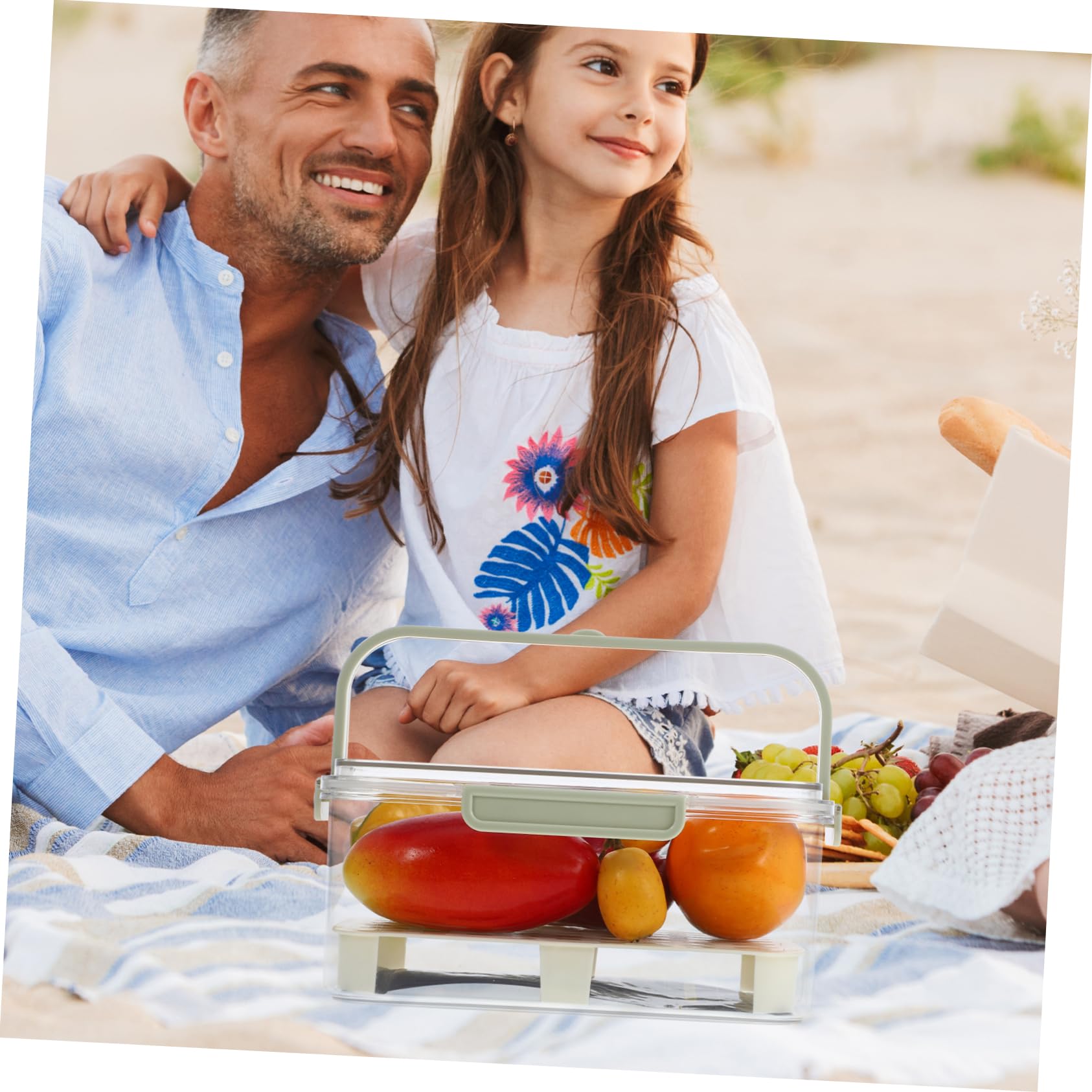 Alipis 2 Pezzi Più Croccante Deposito Alimentare Contenitori Di Cibo Vano Lunchbox Con Compartimento Contenitori Di Conservazione Degli Alimenti Congelatore Frigoriferi Contenitore Pp