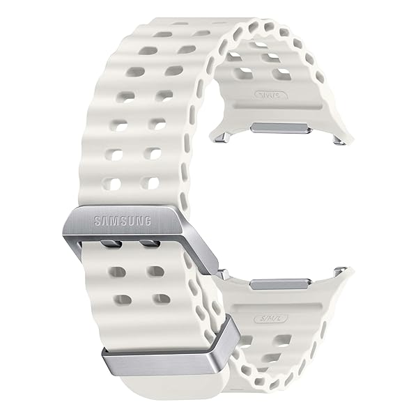 SAMSUNG Galaxy Watch Ultra Marine Band, Smartwatch Replacement Strap for Men and Women, One Click Attachment, ET-SNL70MWEGUJ, White