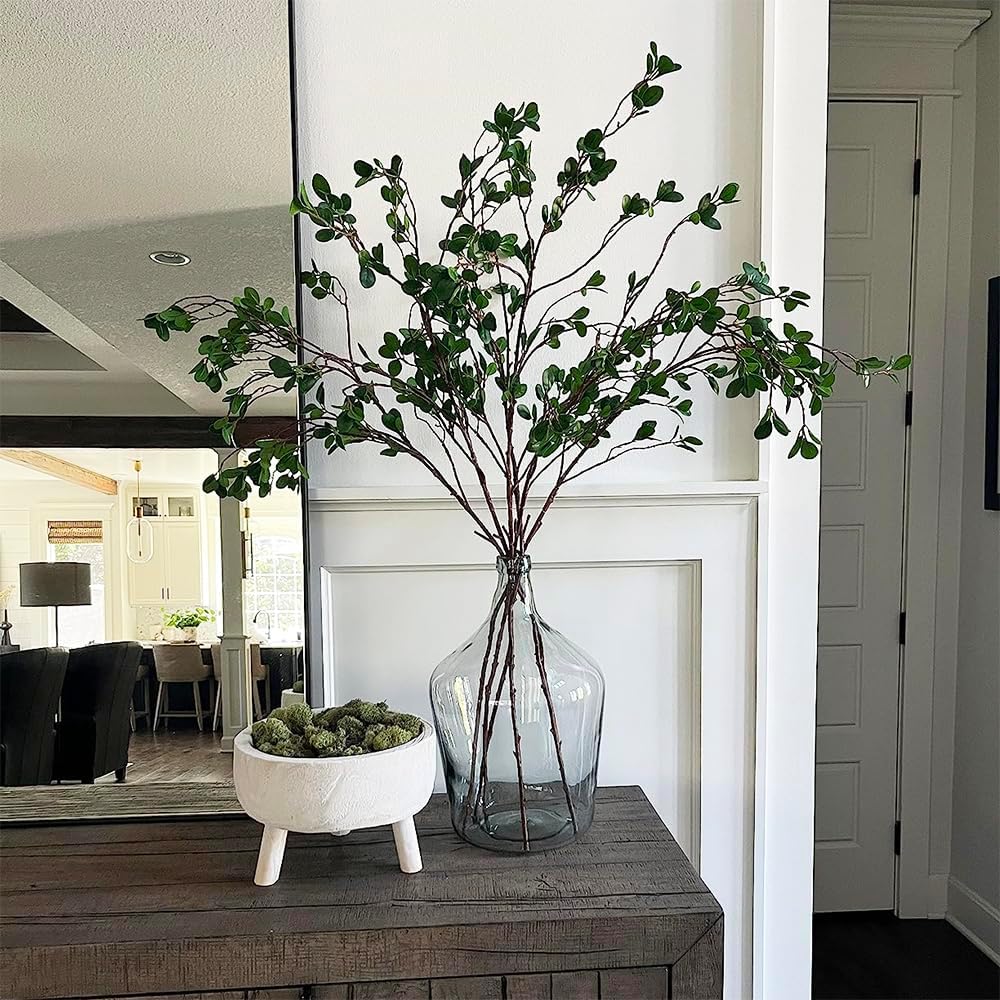 SzJias Artificial Branches for Vase Faux Stems Greenery Plant Stems for Vase Fake Tree Branches (6 Branches, 41.7 inch/Branches)