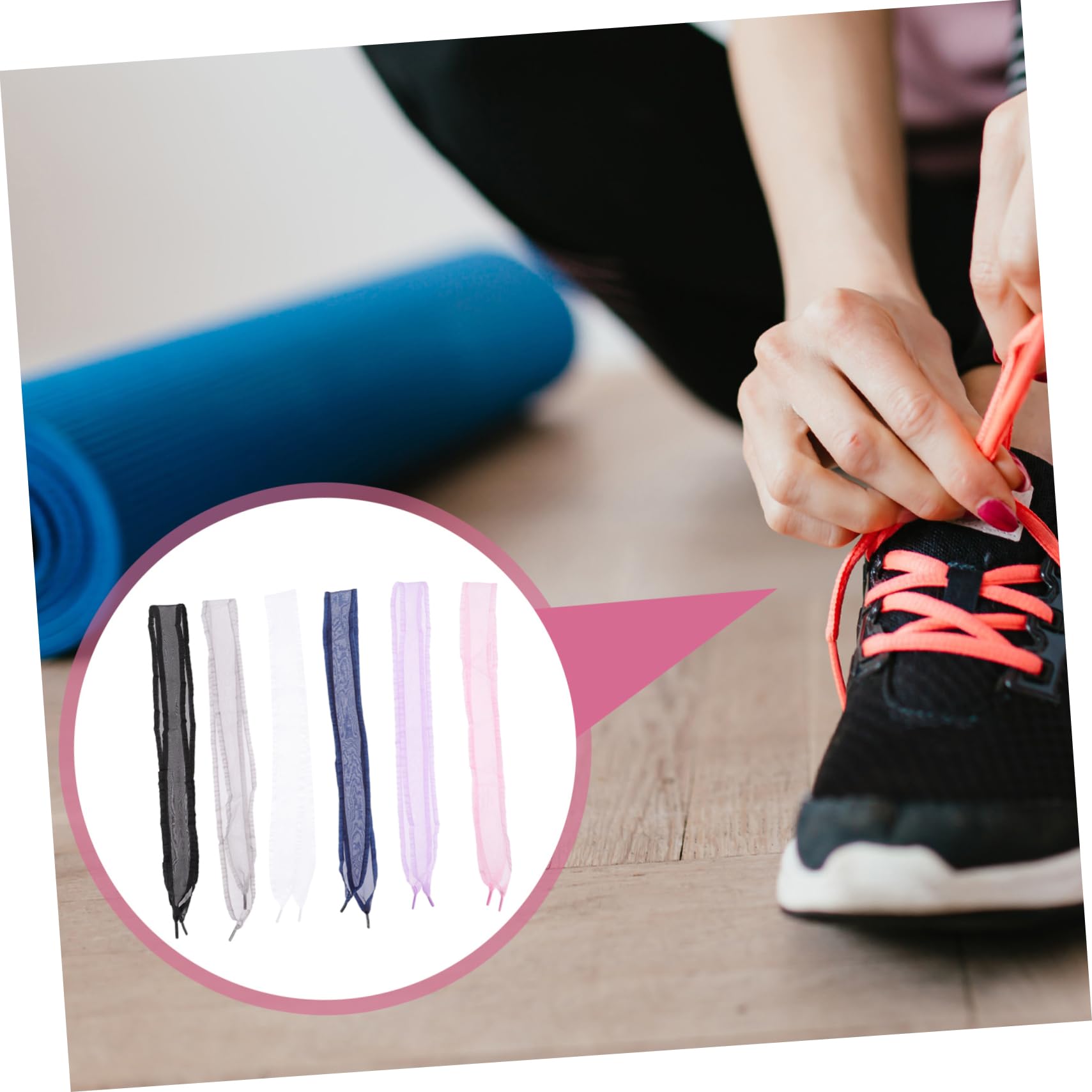 18pares Cordones De Chiffon Anchos Para Zapatillas Paquete De Profundo Lazos Decorativos Para Mujeres y Niñas