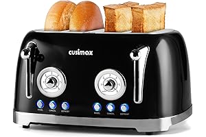 CUSIMAX Retro 4 Slice Toaster: A Nostalgic Touch to Your Mornings