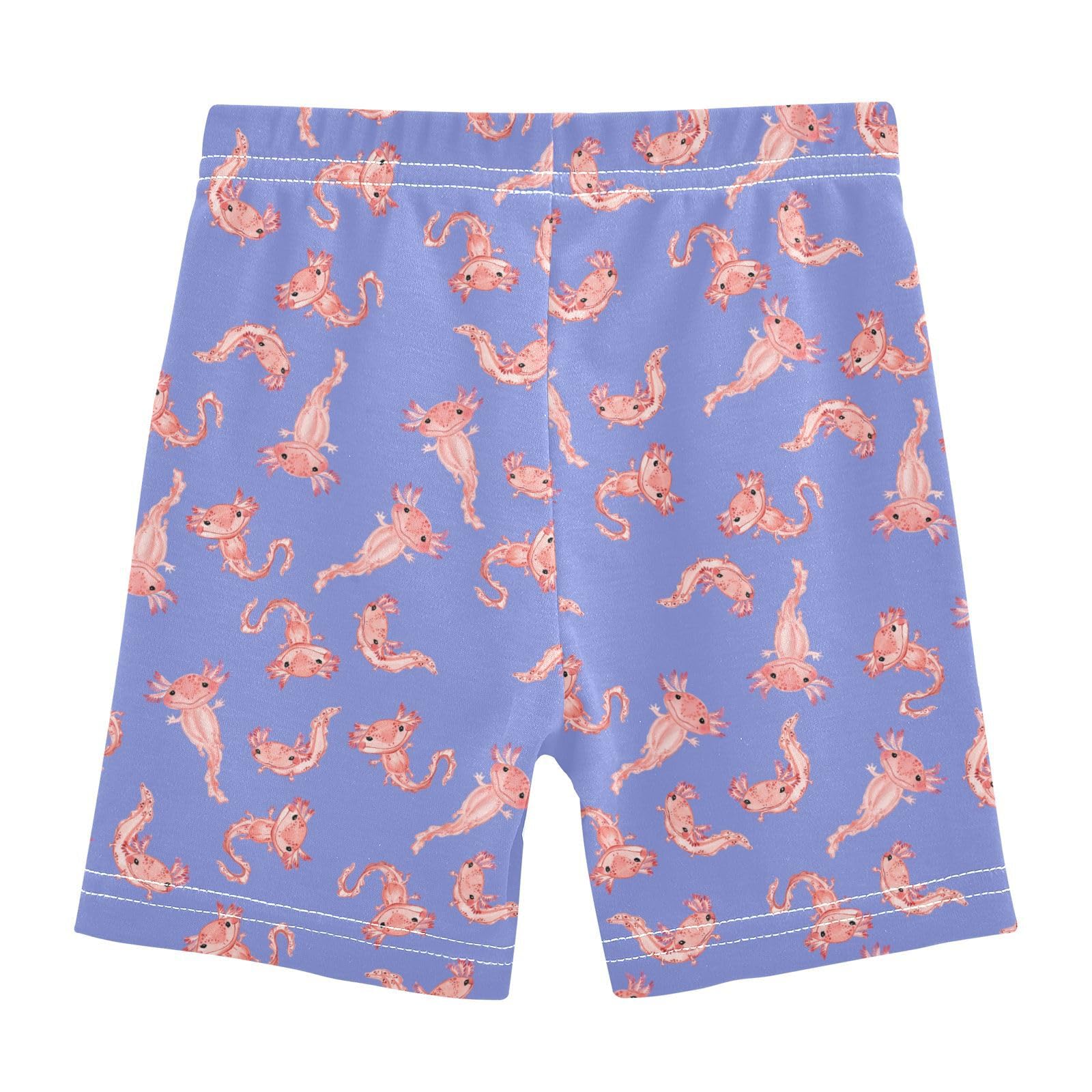 JHKKU Girls Funny Axolotl Shorts Cotton Cartwheel Bike Kids Biker Under Dress Dance Short Girl Clothes 8Y