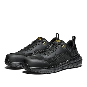 Amazon | [キーン] 安全靴 SPEEDWORKS メンズ BLACK/STEEL GREY
