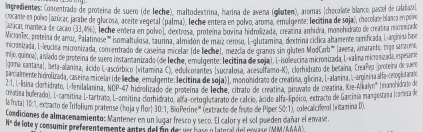 Scitec Nutrition Jumbo Hardcore, Aromatyzowany napój białkowy w proszku zawierający węglowodany, kreatynę, 1530 g, chrupiąca biała czekolada