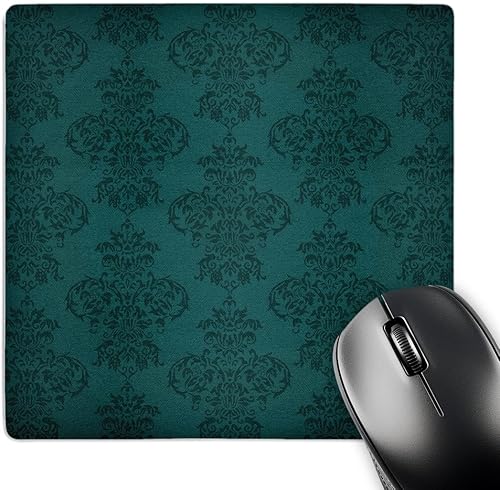 3dRose LLC 8 x 8 x 0.25 inches Patrón Mouse Pad, elegante damasco azul verde (MP _ _ _ _ _ _ _ _ _ _ 65788 _ _ _ _ _ _ _ _ _ _ 1)