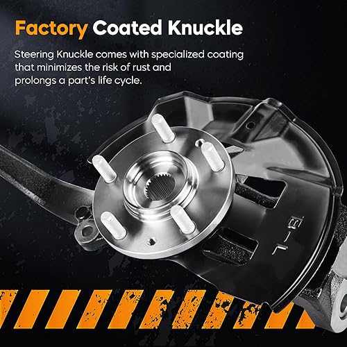 Miniatura 5 de Conjunto de nudillos de dirección para Ford Fusion 2006-2012, compatible con Lincoln MKZ 2007-2012, Zephyr 2007-2012, 2006, apto para Mercury Milan